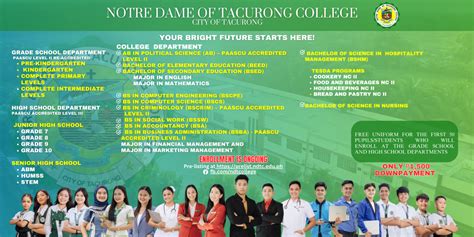 Senior High School Department – Notre Dame of Tacurong College.